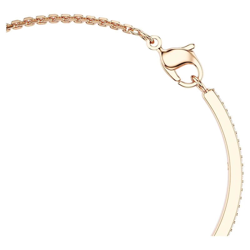 Snake bangle, Mixed cuts, Year of the Snake, Red, 18K rose gold finish