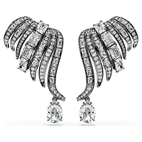 The Vienna Collection ear cuffs, Feather, White