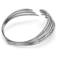 The Vienna Collection choker, Feather, White, Ruthenium plated by SWAROVSKI