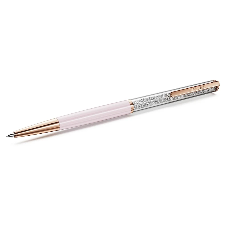 Crystalline ballpoint pen, Pink, Pink lacquered, rose gold-tone plated by SWAROVSKI