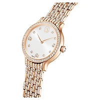 Imber watch, Swiss Made, Metal bracelet, Rose gold tone, Rose gold-tone finish by SWAROVSKI