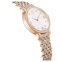 Imber watch, Swiss Made, Metal bracelet, Rose gold tone, Rose gold-tone finish by SWAROVSKI