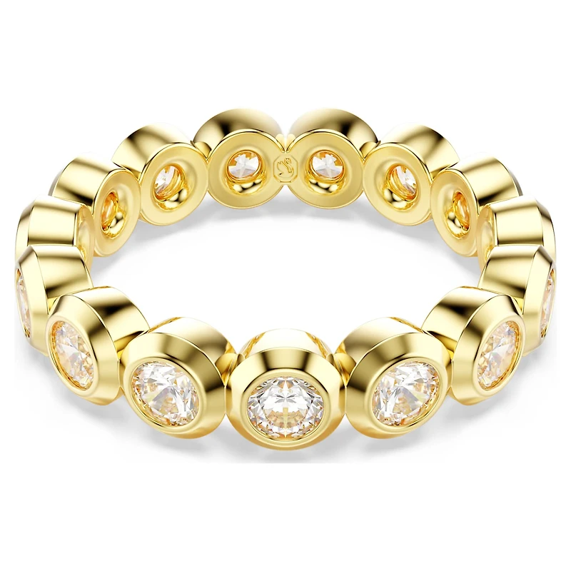 Imber ring, Round cut, White, Gold-tone plated by SWAROVSKI