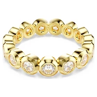 Imber ring, Round cut, White, Gold-tone plated by SWAROVSKI