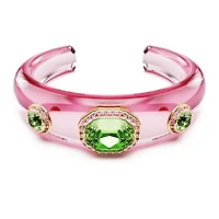 Dulcis cuff, Mixed cuts, Multicoloured, Gold-tone plated by SWAROVSKI