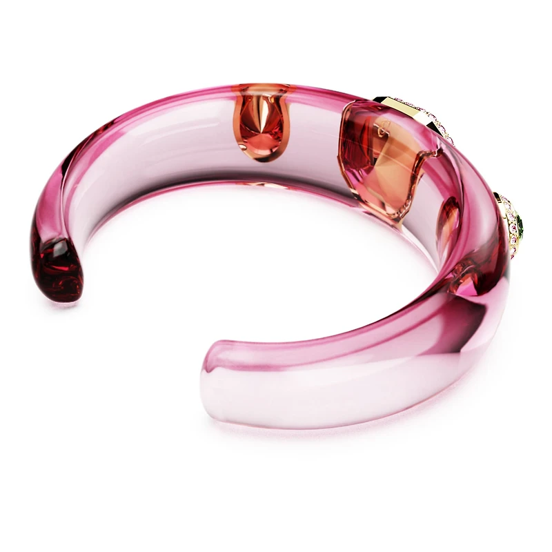 Dulcis cuff, Mixed cuts, Multicoloured, 18K gold finish