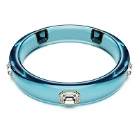 Dulcis bangle, Octagon cut, Blue, 18K gold finish