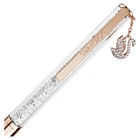 Crystalline ballpoint pen, Swan, Rose gold-tone plated