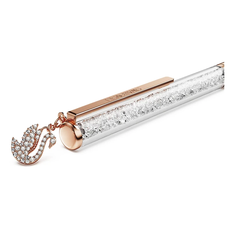 Crystalline ballpoint pen, Swan, Rose gold-tone plated