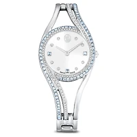 Hyperbola bangle watch, Swiss Made, Stainless steel by SWAROVSKI