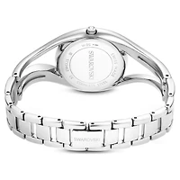 Hyperbola bangle watch, Swiss Made, Stainless steel by SWAROVSKI