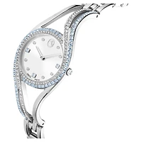 Hyperbola bangle watch, Swiss Made, Stainless steel by SWAROVSKI