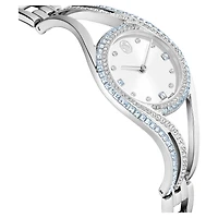 Hyperbola bangle watch, Swiss Made, Stainless steel by SWAROVSKI