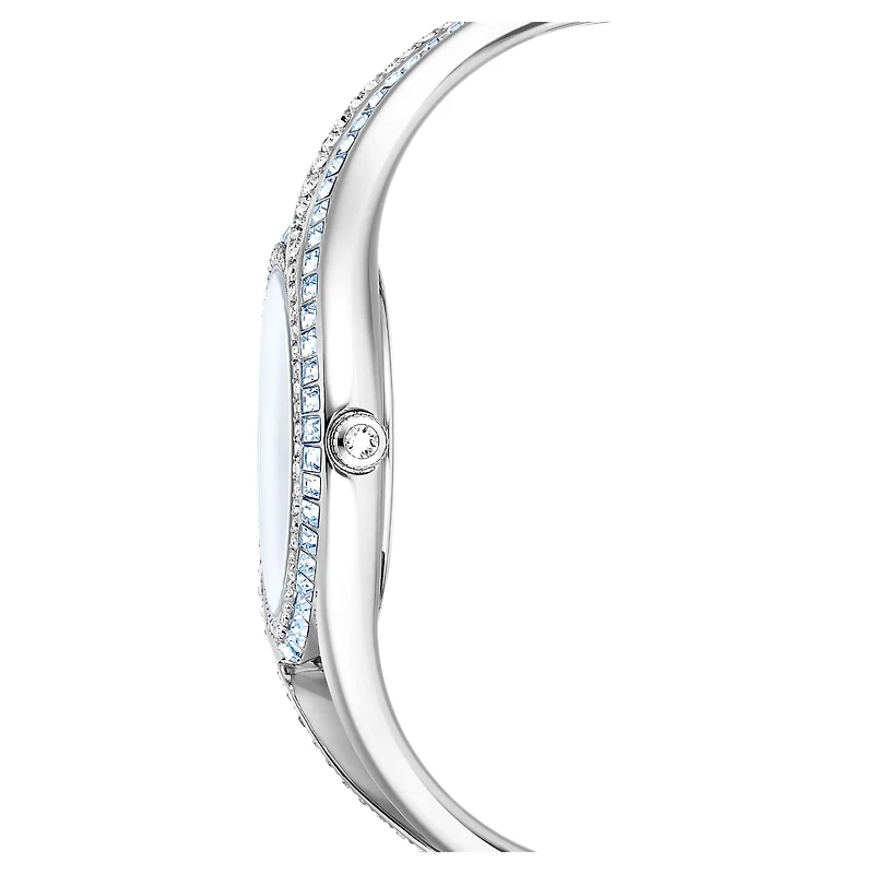 Hyperbola bangle watch, Swiss Made, Stainless steel by SWAROVSKI