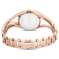 Hyperbola bangle watch, Swiss Made, Rose gold tone, Rose gold-tone finish by SWAROVSKI