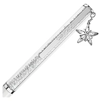 Crystalline ballpoint pen, White, White lacquered, chrome plated by SWAROVSKI