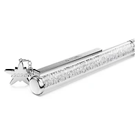 Crystalline ballpoint pen, White, White lacquered, chrome plated by SWAROVSKI