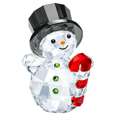 Joyful Snowman with Candy Cane