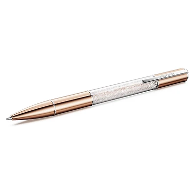 Crystalline ballpoint pen, Rose gold tone, Rose gold-tone plated