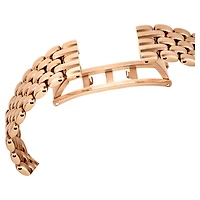 Imber oval watch, Swiss Made, Metal bracelet, Gold tone, Rose gold-tone finish by SWAROVSKI