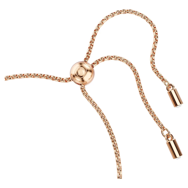 Imber bracelet, Mixed round cuts, Pink, 18K rose gold finish