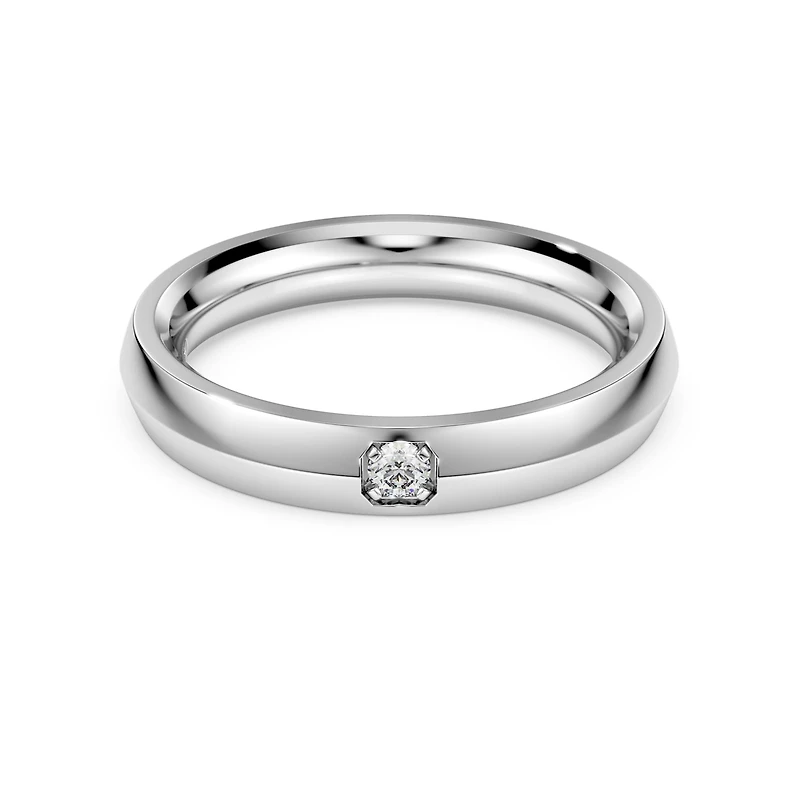 Eternity band ring, Lab-grown diamonds 0.05 ct tw, Round shape, 14K white gold