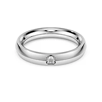 Eternity band ring, Lab-grown diamonds 0.05 ct tw, Round shape, 14K white gold