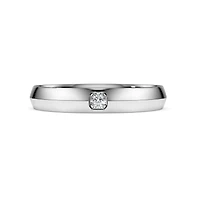 Eternity band ring, Lab-grown diamonds 0.05 ct tw, Round shape, 14K white gold