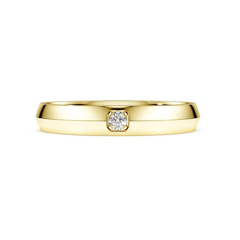 Eternity band ring, Lab-grown diamonds 0.05 ct tw, 14K yellow gold by SWAROVSKI