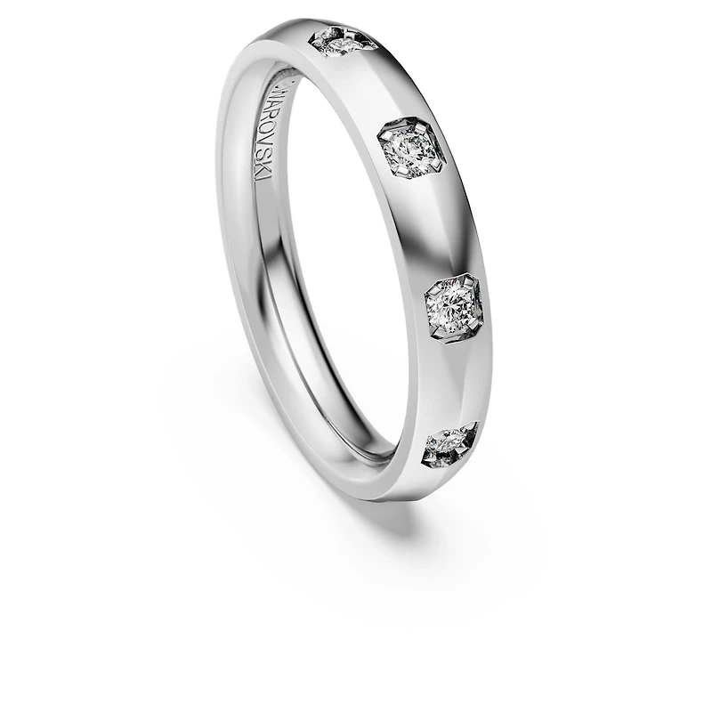 Eternity band ring, Lab-grown diamonds 0.5 ct tw, Round shape, 14K white gold