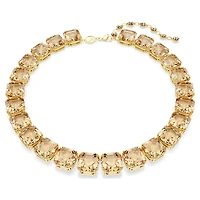 Millenia necklace, Octagon cut, Gold-tone plated by SWAROVSKI