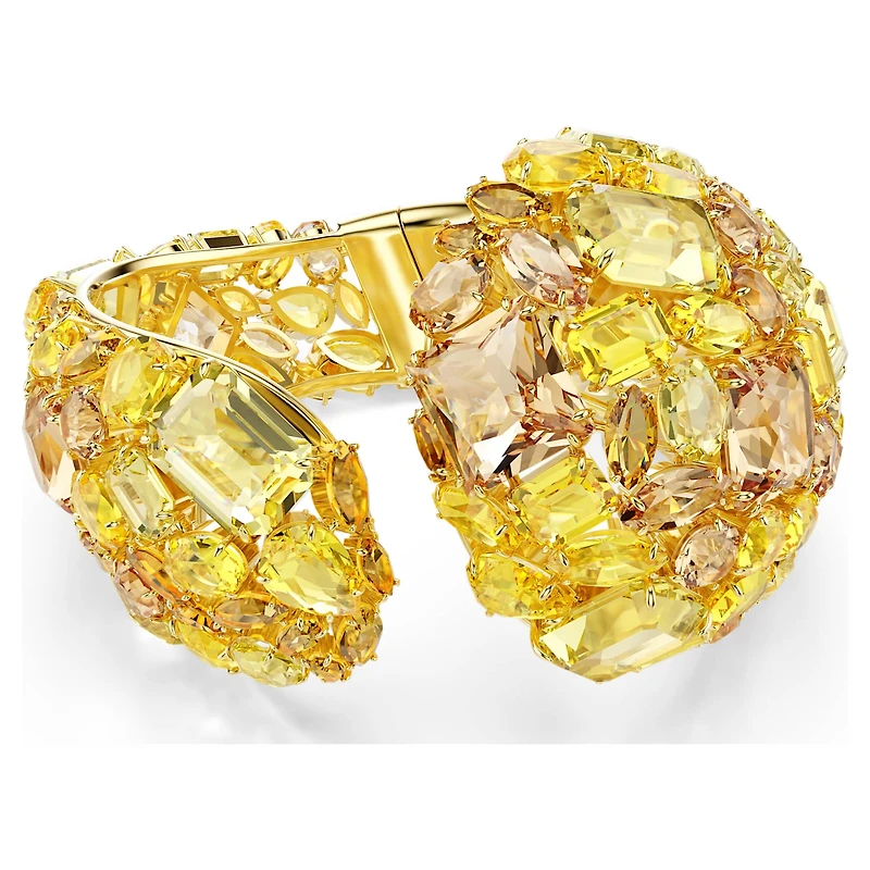 Gema cuff, Gold-tone plated by SWAROVSKI