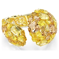 Gema cuff, Gold-tone plated by SWAROVSKI