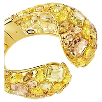 Gema cuff, Yellow, 18K gold finish