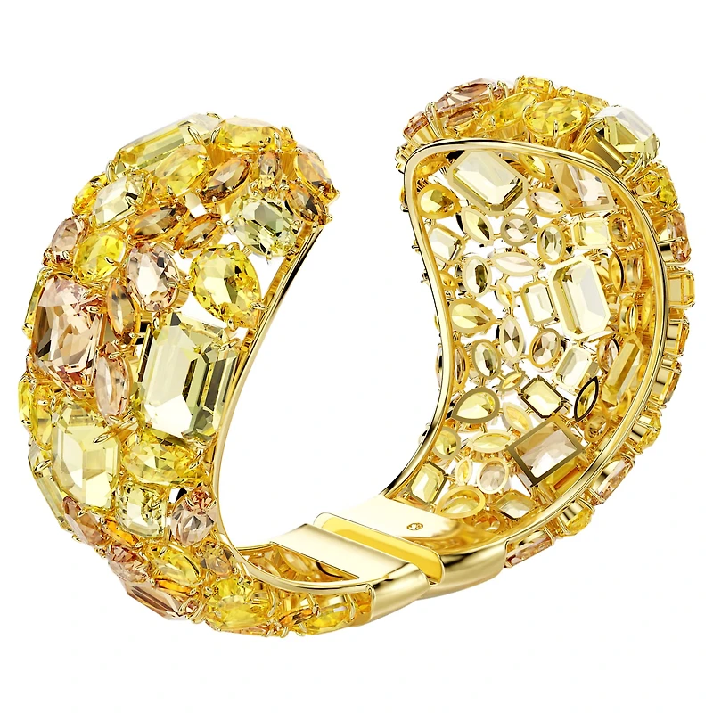 Gema cuff, Gold-tone plated by SWAROVSKI