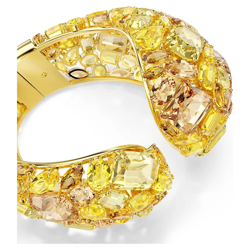 Gema cuff, Gold-tone plated by SWAROVSKI