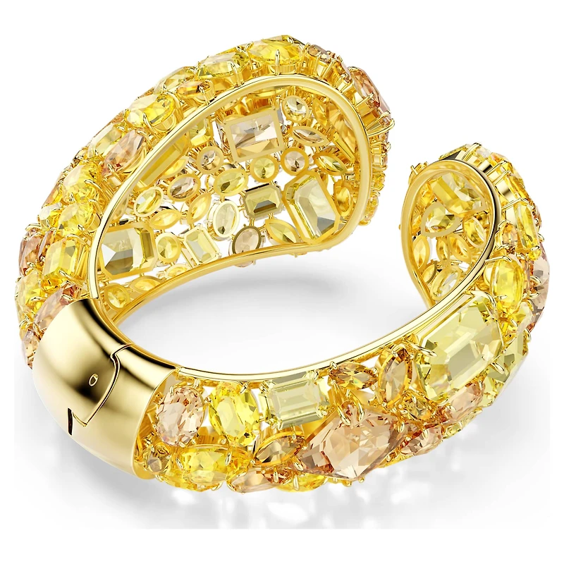 Gema cuff, Gold-tone plated by SWAROVSKI