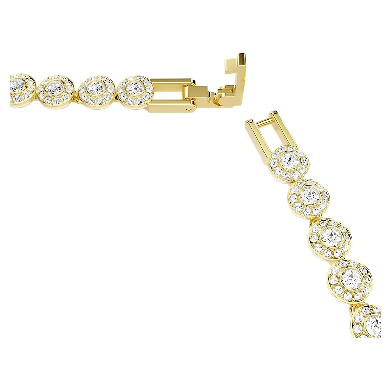 Una Angelic set, Round cut, White, Gold-tone plated by SWAROVSKI
