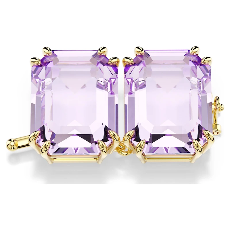 Millenia Extender, Octagon cut, Purple, 18K gold finish