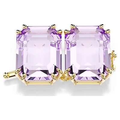 Millenia Extender, Octagon cut, Purple, 18K gold finish