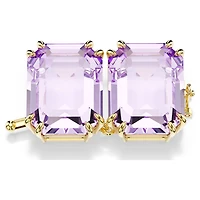 Millenia Extender, Octagon cut, Purple, 18K gold finish