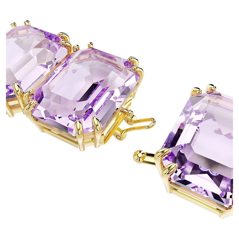 Millenia Extender, Octagon cut, Purple, 18K gold finish