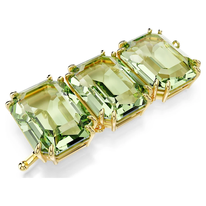 Millenia extender, Octagon cut, Green, Gold-tone plated by SWAROVSKI