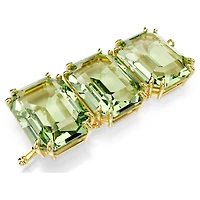 Millenia extender, Octagon cut, Green, Gold-tone plated by SWAROVSKI