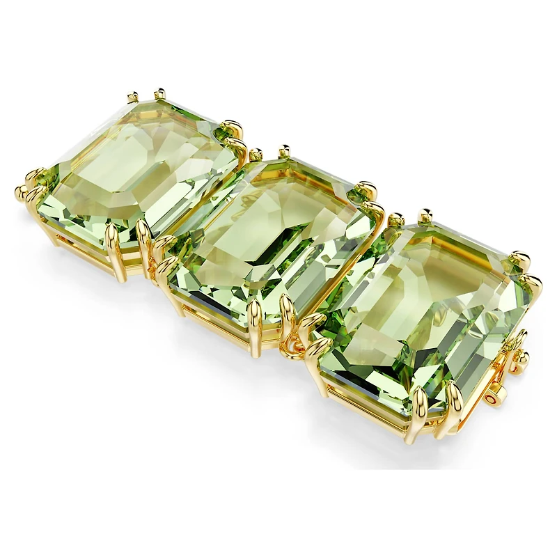 Millenia extender, Octagon cut, Green, 18K gold finish