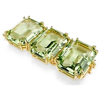 Millenia extender, Octagon cut, Green, 18K gold finish
