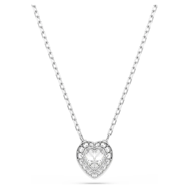 Ariana Grande x Swarovski set, Mixed cuts, Heart, White, Rhodium plated by SWAROVSKI