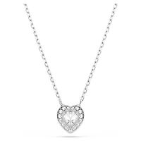 Ariana Grande x Swarovski set, Mixed cuts, Heart, White, Rhodium plated by SWAROVSKI