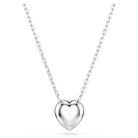Ariana Grande x Swarovski pendant, Mixed cuts, Heart, White, Rhodium plated by SWAROVSKI