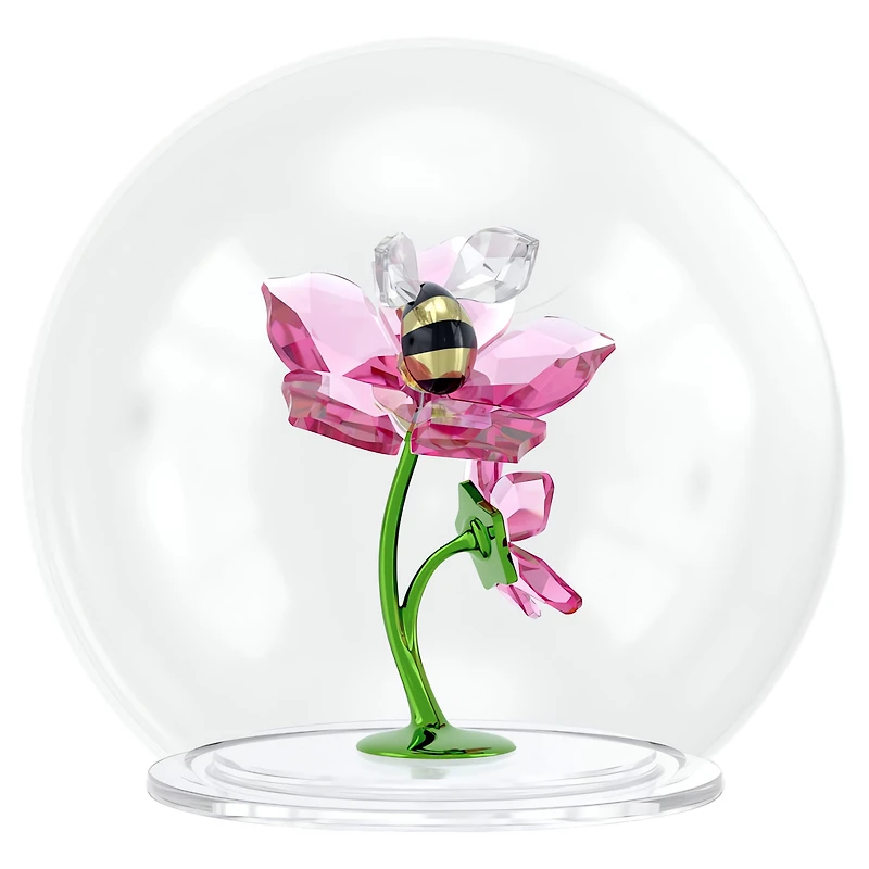 Idyllia Glass Ball Bee and Flowers by SWAROVSKI